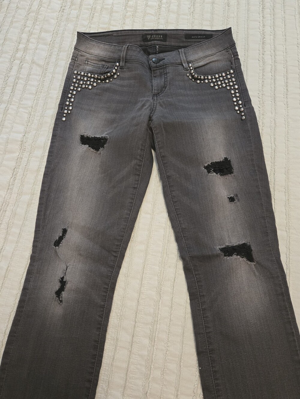 Guess Studded Ripped Jeans